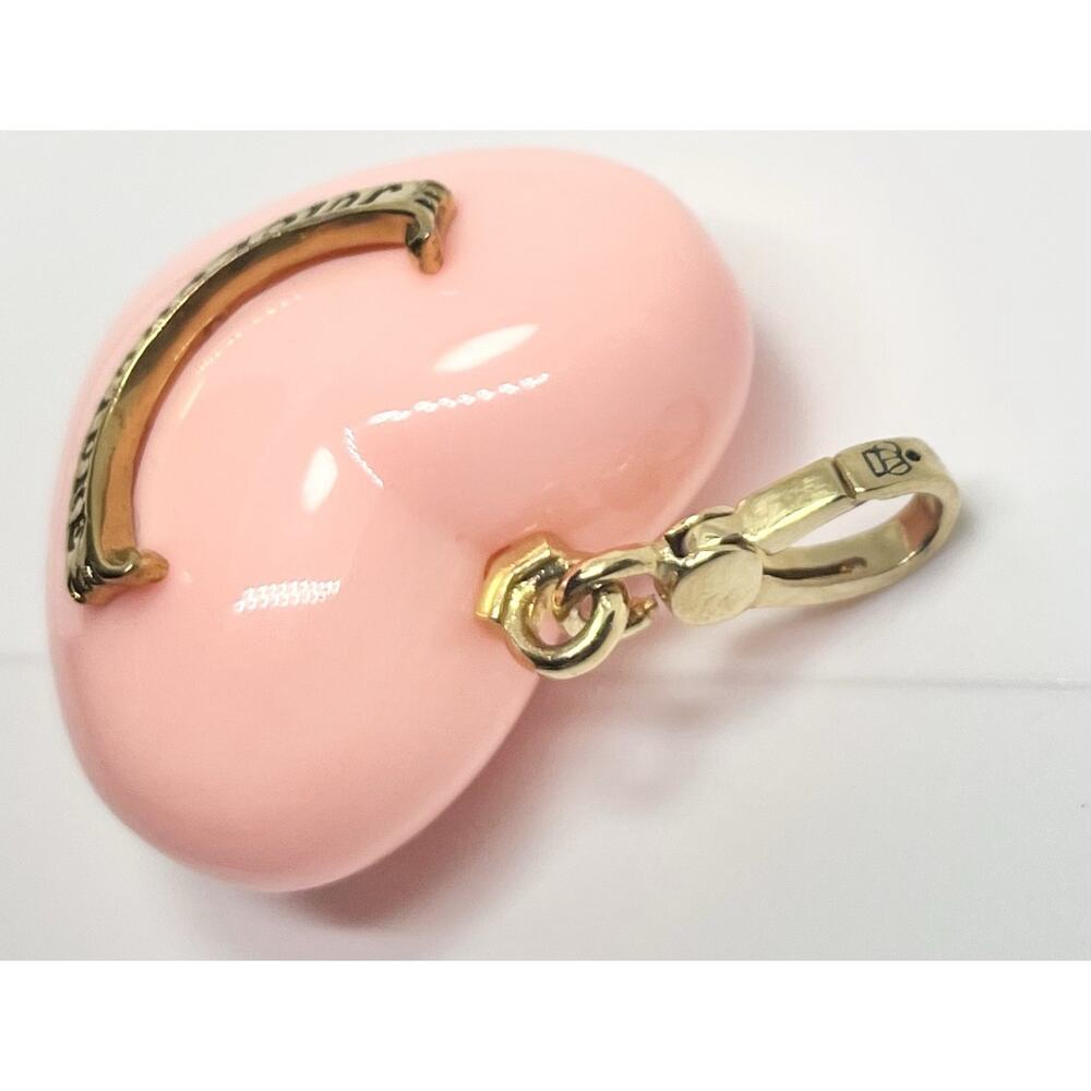 2000s Juicy Couture X Dylan’s Candy Bar Pink Y2K Lucite Puffy Heart Clip Charm - Picture 4 of 5